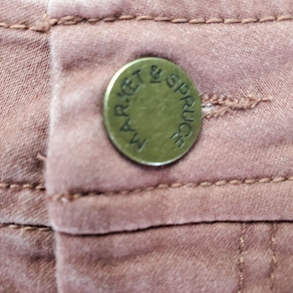 Market & Spruce Jeans Womens Size 14 Mauve Pink Casual Slim Fit Stretch Denim - Picture 5 of 12